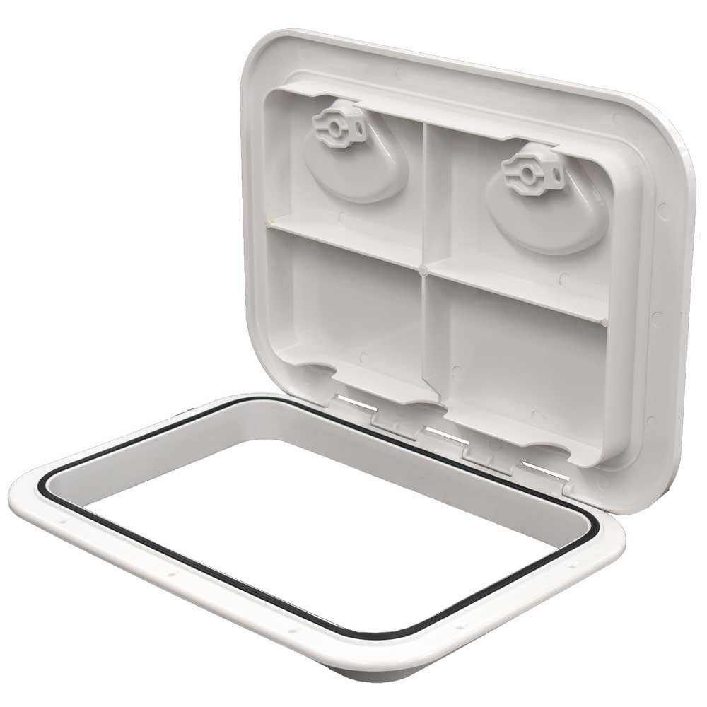 17.3 x 12.4 Inch White ABS Boat Access Hatch D678502