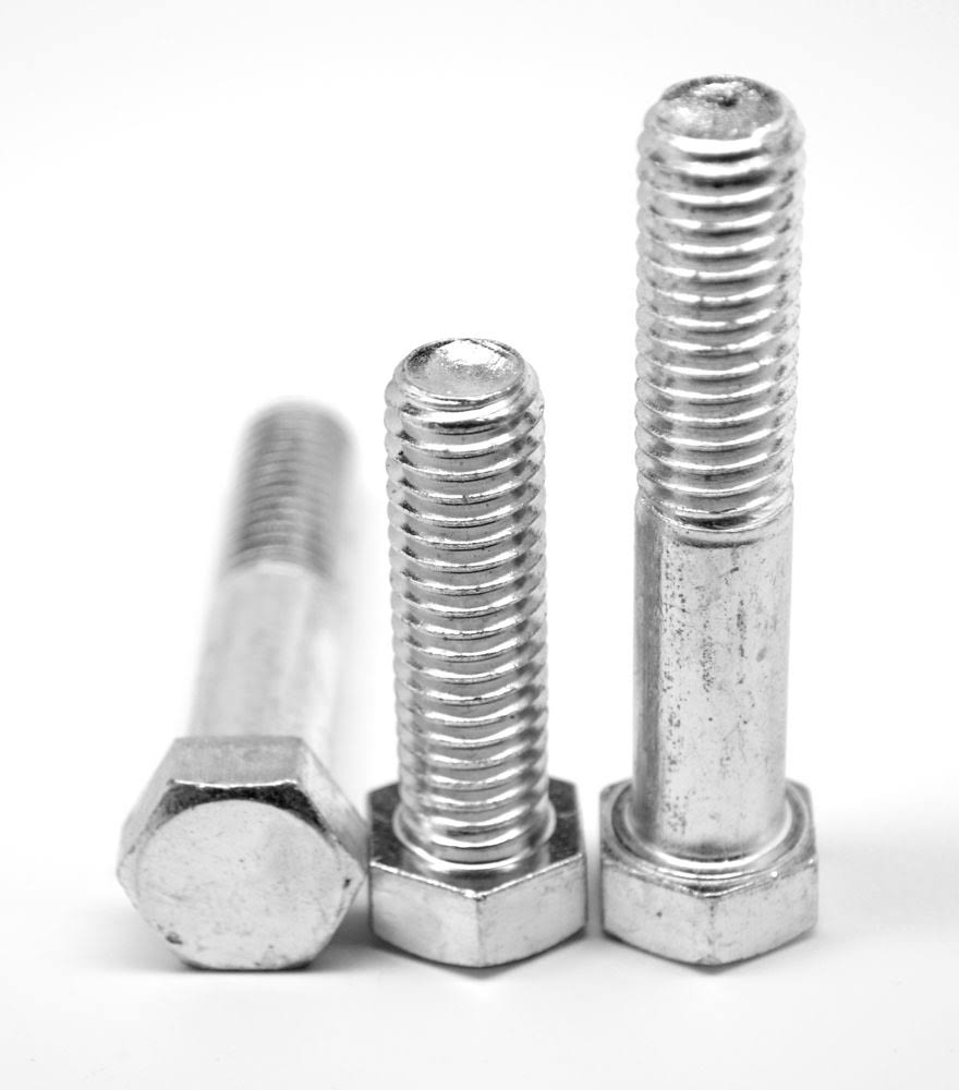 Coarse Thread Grade 2 Hex Cap Screw Low Carbon Steel Zinc Plated H3849