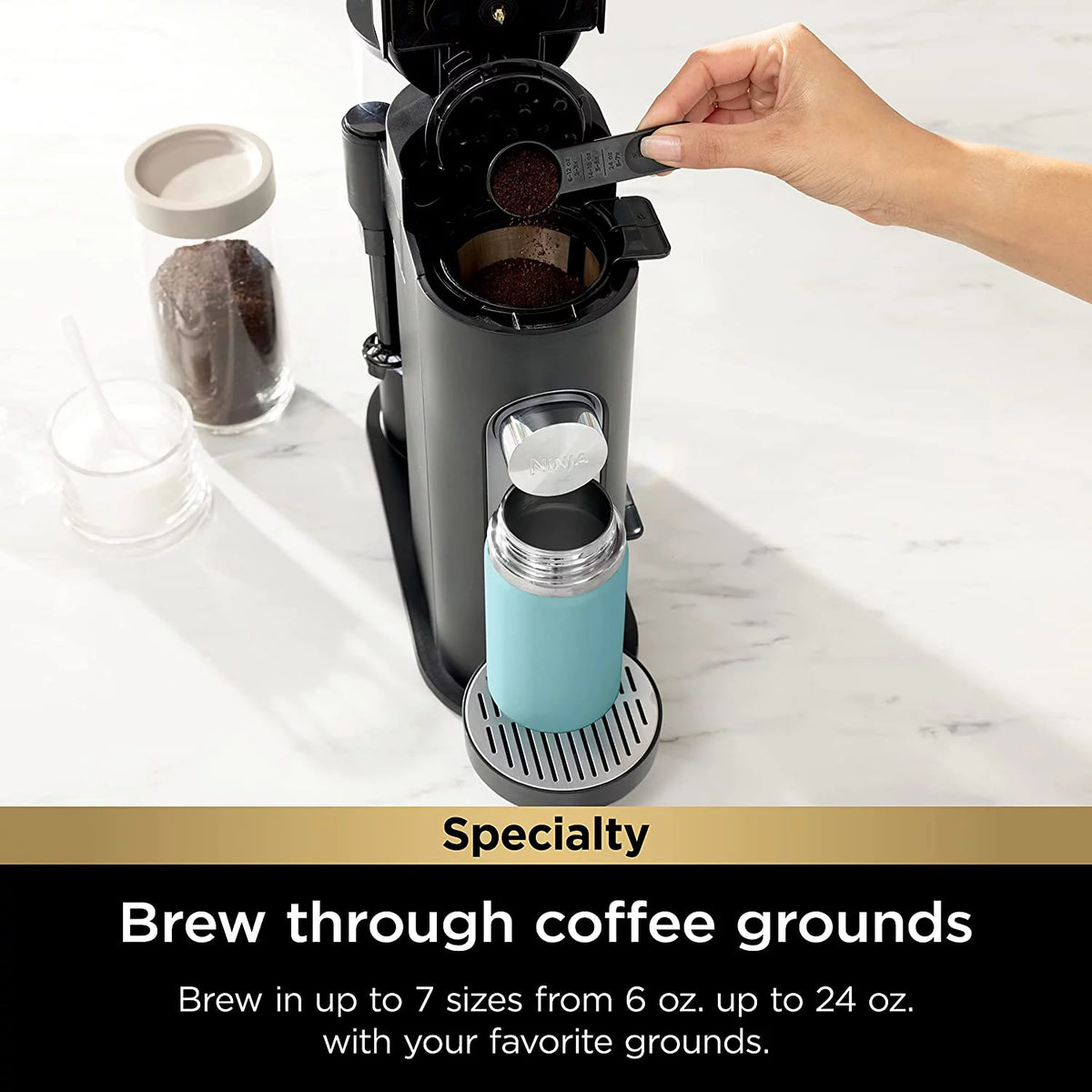 Black Single-Serve Coffee Maker V583997
