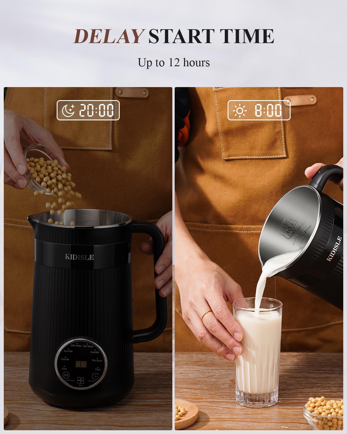 32oz Nut Milk Maker Blender, Black Y49989