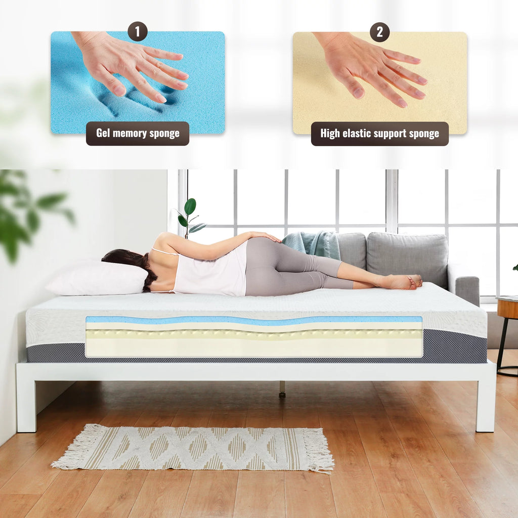 10 Inch Gel Memory Foam Mattress Medium Firm Full Size I382451