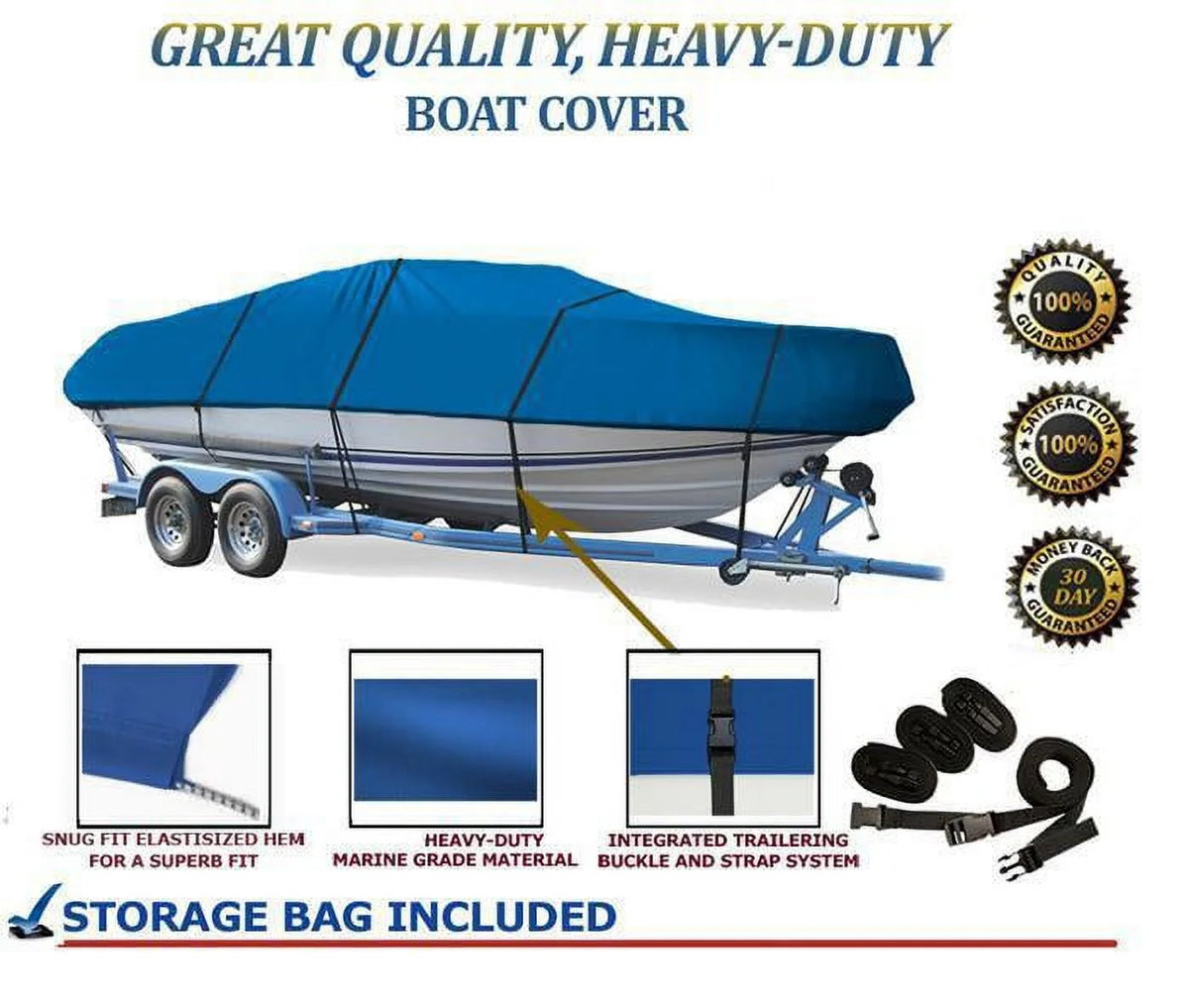 Blue Boat Cover D372