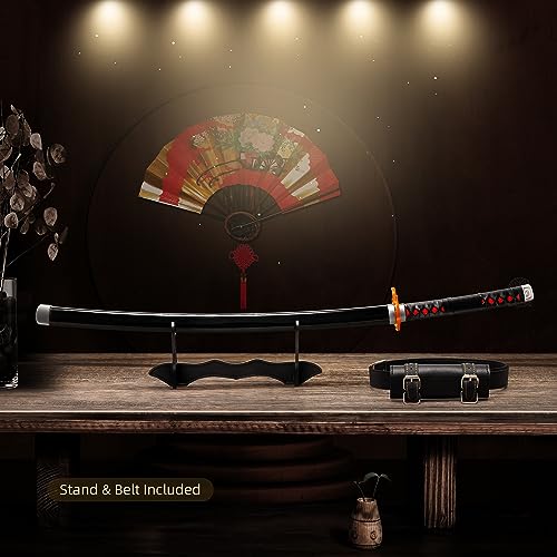 41" Wooden Katana with Belt & Stand H19687