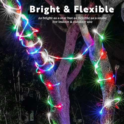 20ft Green LED Rope Light with Remote D13397