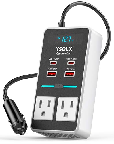300W DC 12V to 110V AC Car Power Inverter with USB-C & USB-A N749845