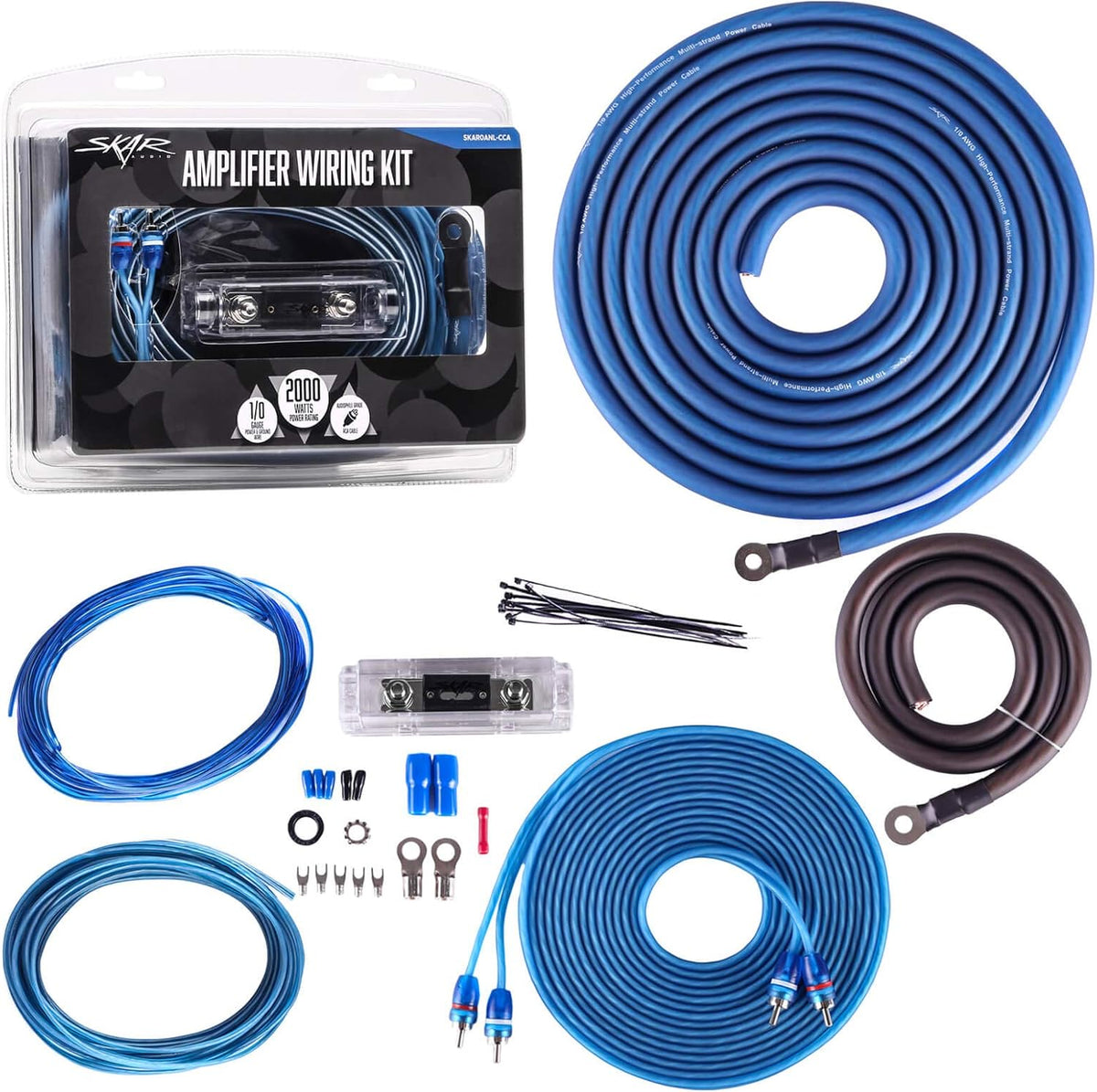 1/0 Gauge CCA Amplifier Installation Wiring Kit Q19093