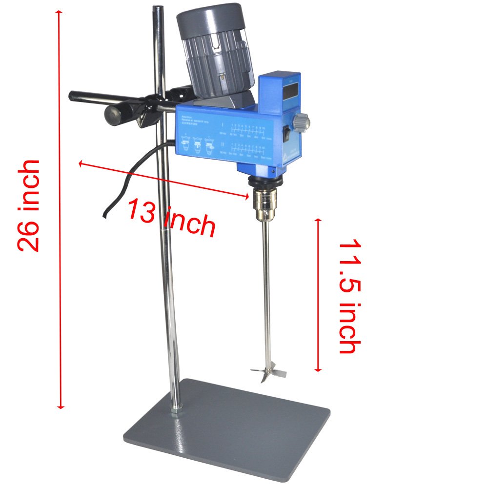 20L Electric Overhead Stirrer Mixer 2000RPM Digital Lab Mixer M572