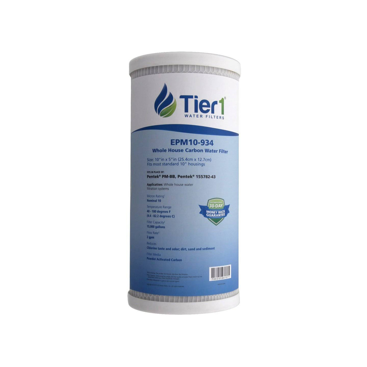 6 Pack 10 Micron Carbon Block Water Filter E236927