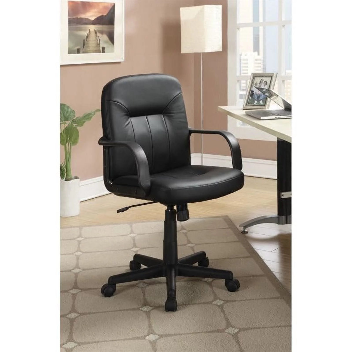 2 Piece L-Shaped Desk and Adjustable Office Chair R39659