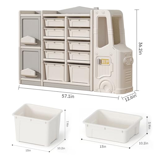 10 Bin 2 Cabinet 3 Shelf Toy Storage Organizer S684