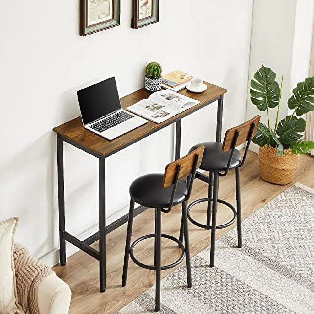 5 Piece Counter Height Dining Table Set with 4 Stools D415384