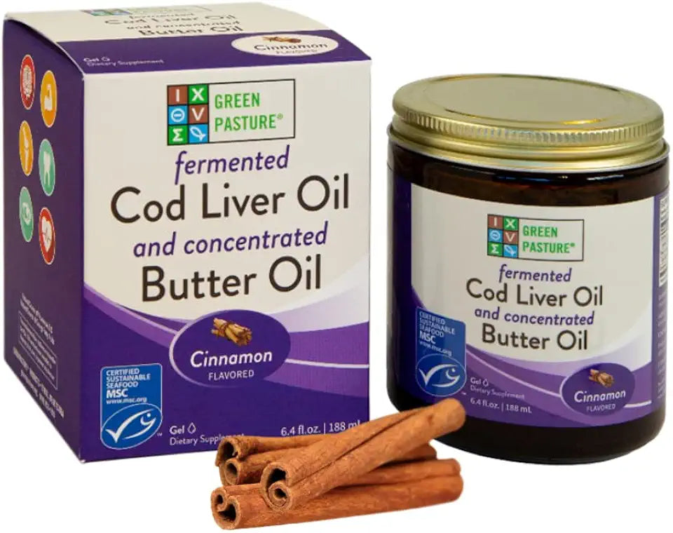 Cinnamon Fermented Cod Liver Oil Blend 6.4 oz A3589