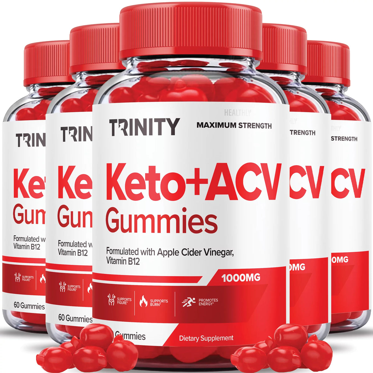 5 Pack Keto Gummies Apple Cider Vinegar Vegan C927