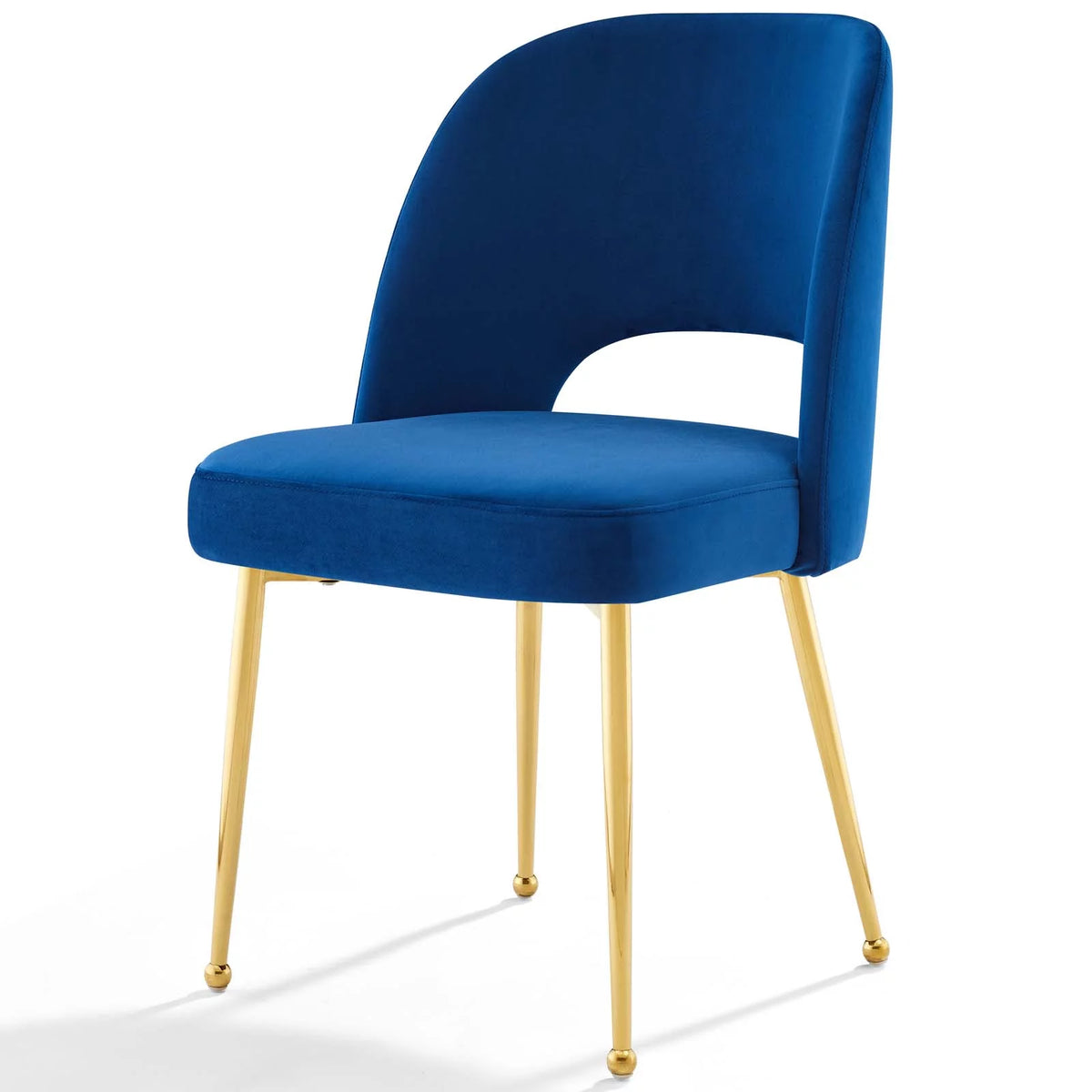Blue Velvet Set of 2 Dining Chair B752473