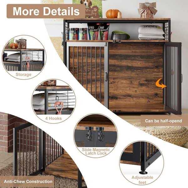 41 in. Heavy Duty Dog Crate Furniture D992931