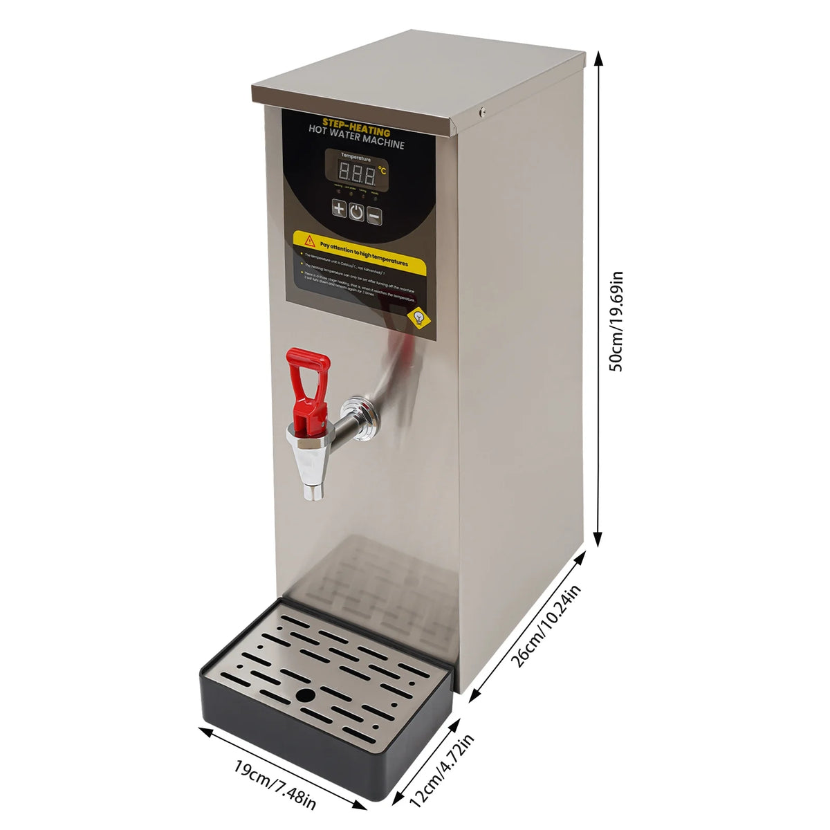 Commercial Electric Water Boiler Stainless Steel 35L/H 2KW N1786