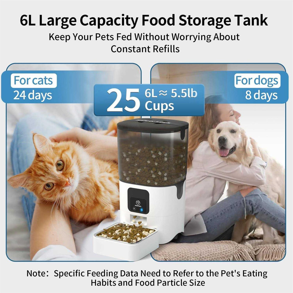 Automatic Cat Feeder with Slow Feeding Mode D126889