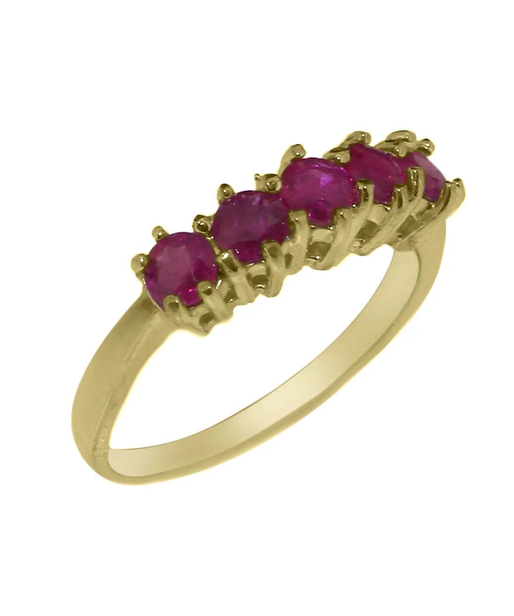 18k Yellow Gold Natural Ruby Eternity Ring X60302