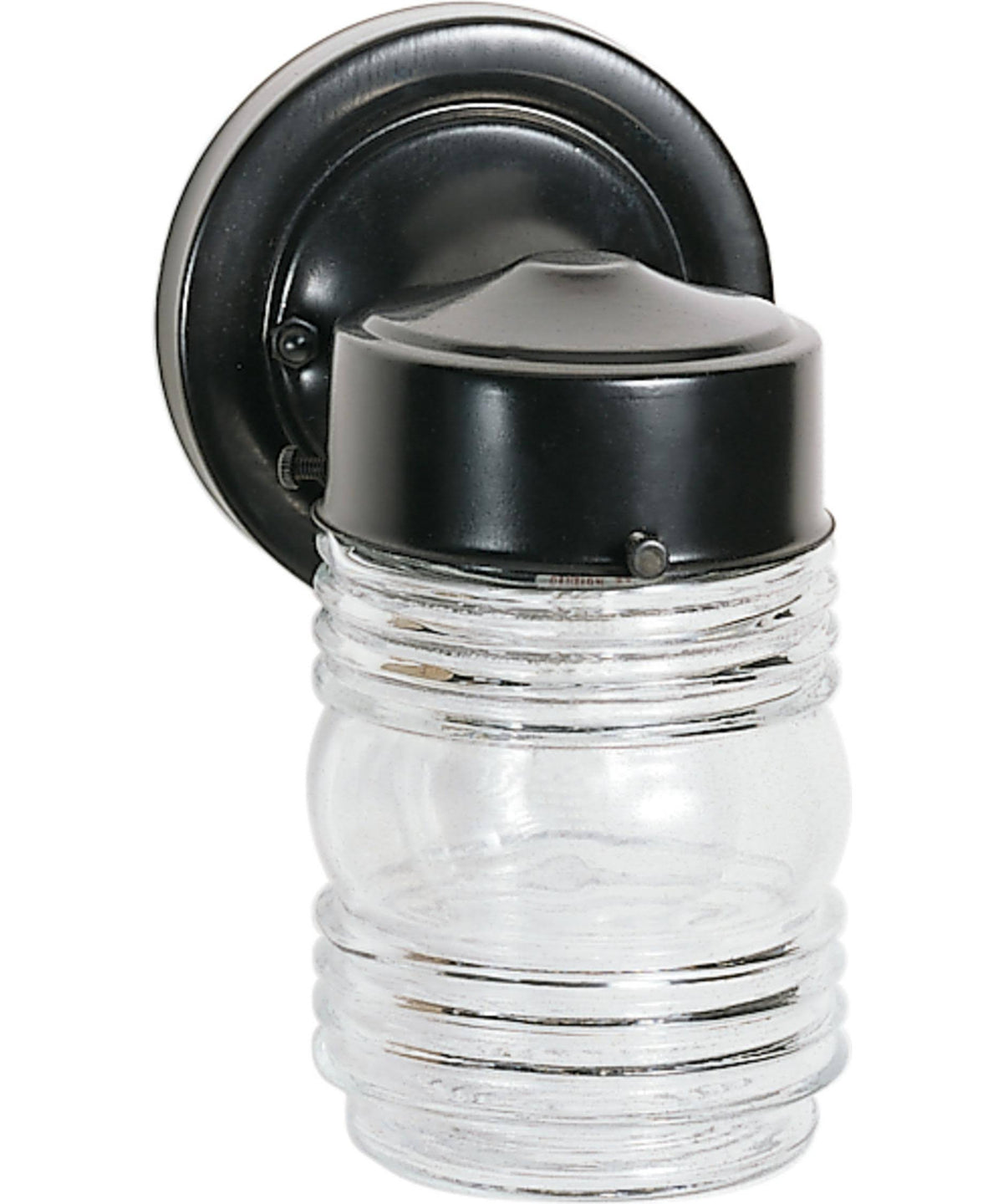 Black 1-Light Outdoor Mason Jar R631705