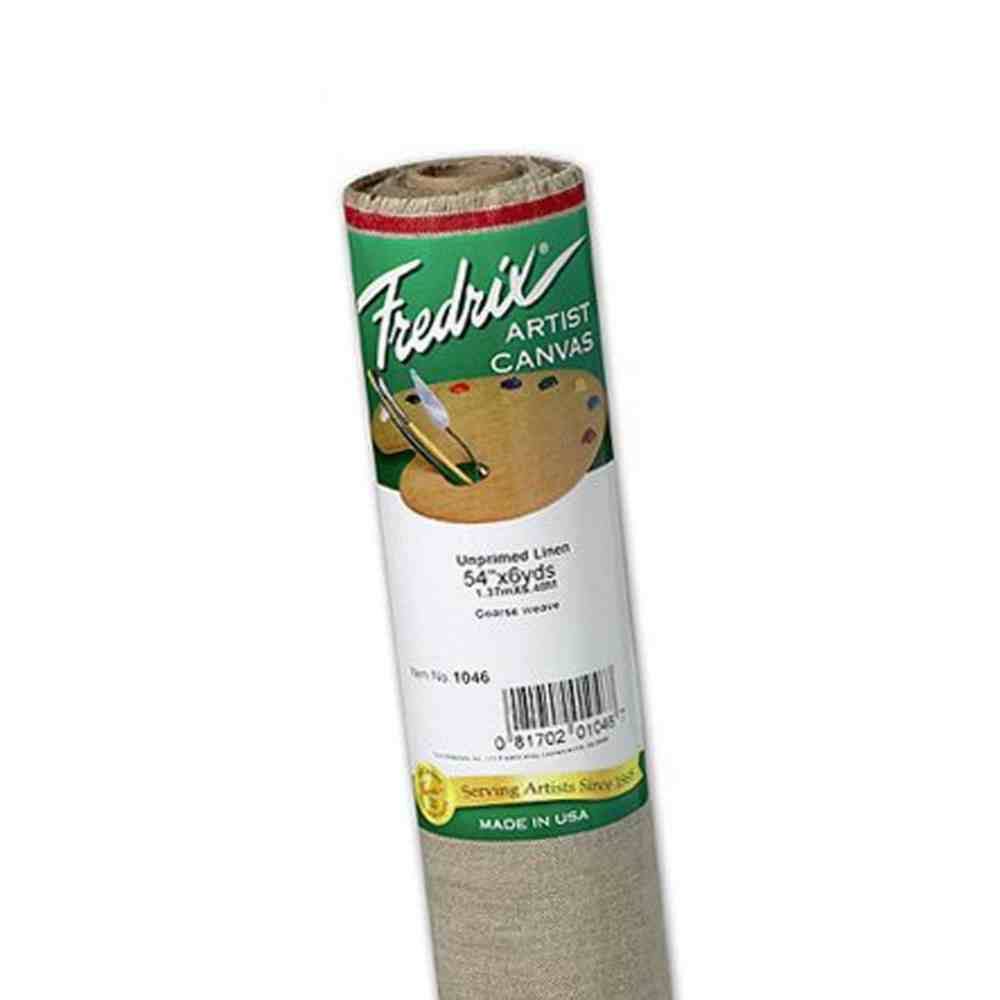 54 in. x 6 Yards Coarse Unprimed Linen Canvas Roll H7122