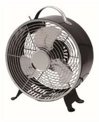 10'' Black Metal Drum Fan Q6336