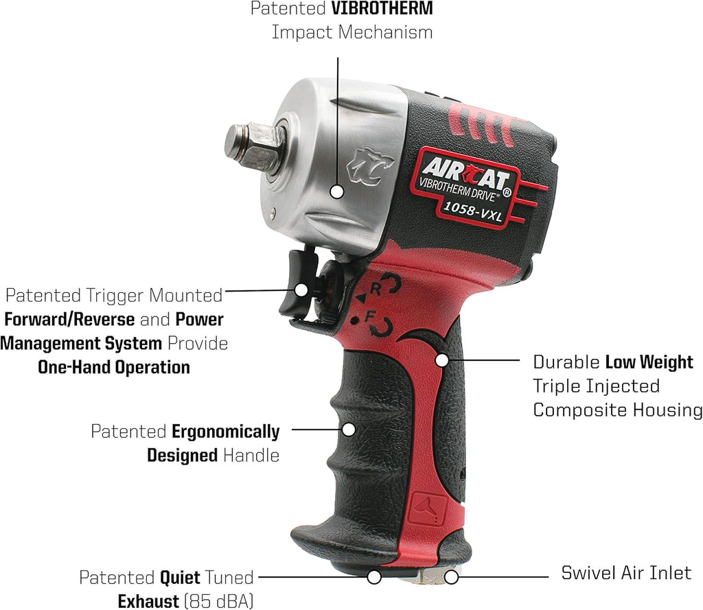 1/2-Inch Composite Compact Impact Wrench 750 ft-lbs K7365