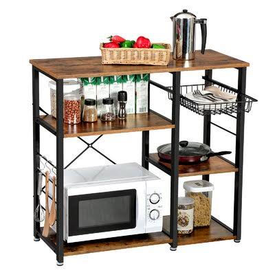 Brown Kitchen Cart C114
