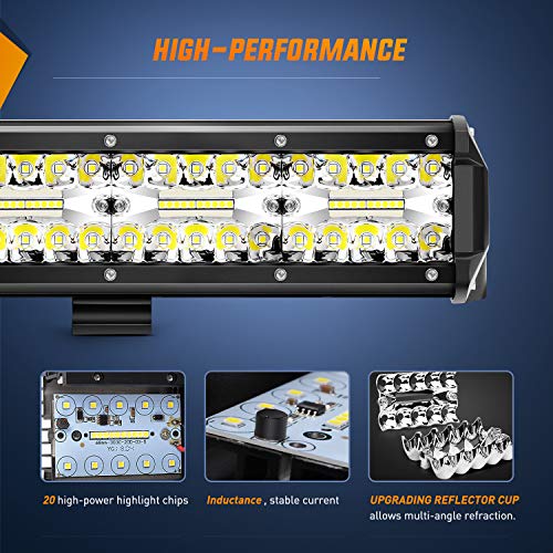 420W 20Inch Triple Row Flood Spot Combo LED Off Road Light Bar L91764