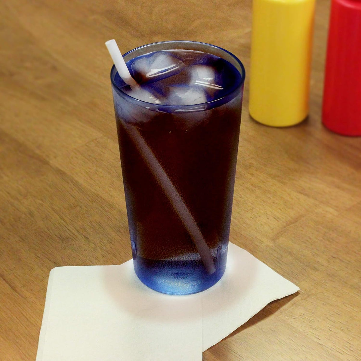32 oz Stackable Plastic Cup Set of 4 Blue P95473