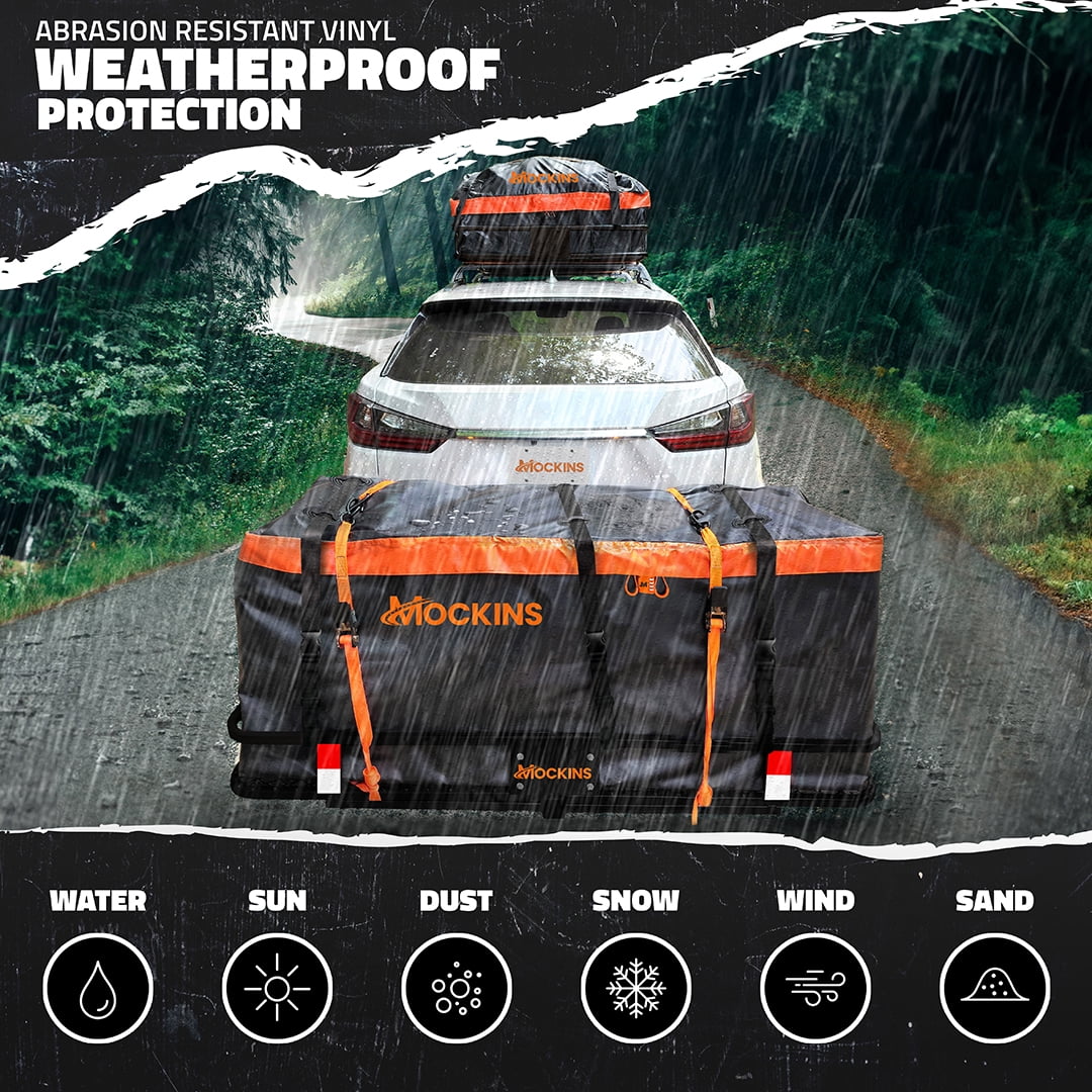 60"x20"x6" Hitch Mount Cargo Carrier with 16 CF Waterproof Bag O3291