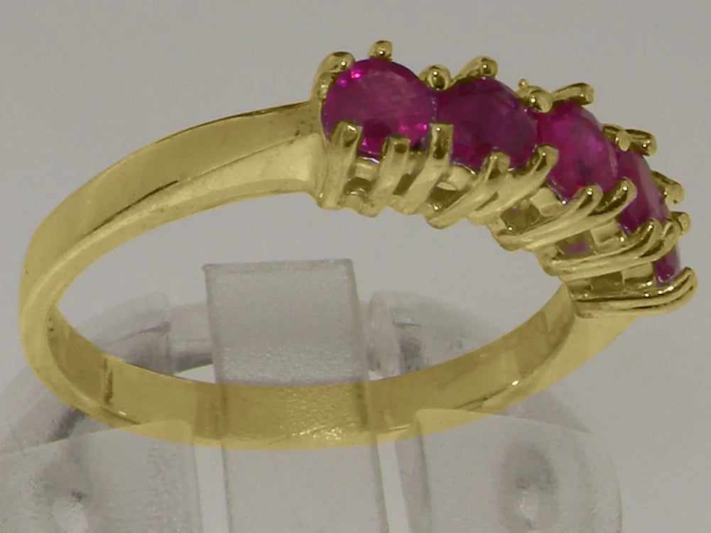 18k Yellow Gold Natural Ruby Eternity Ring X60302