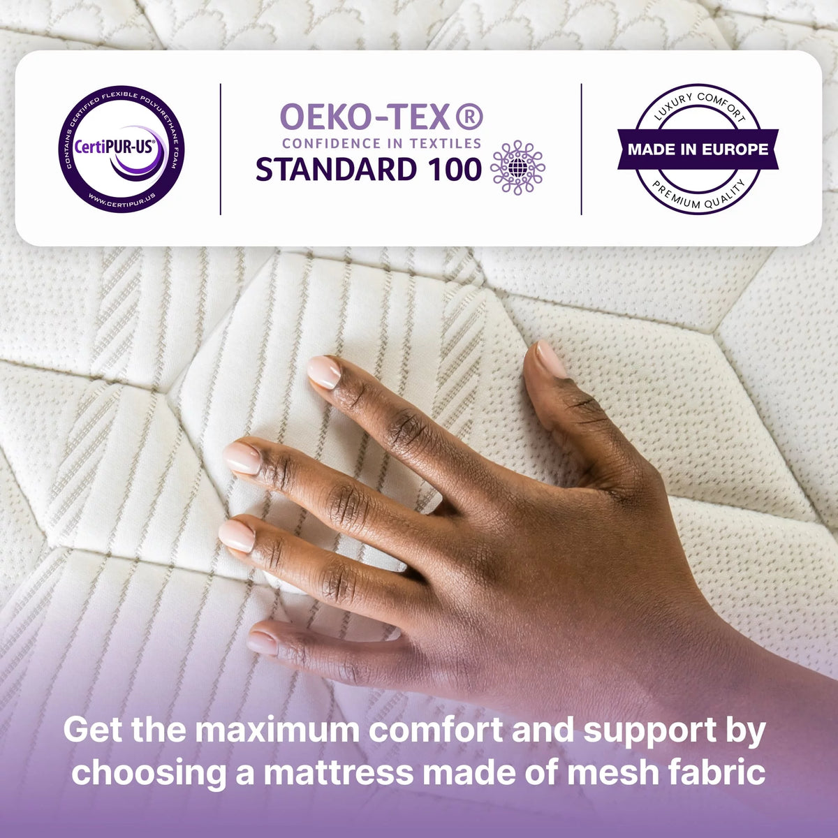 8 Medium Firm Hybrid Memory Foam Pocket Spring Mattress Full Size X6204