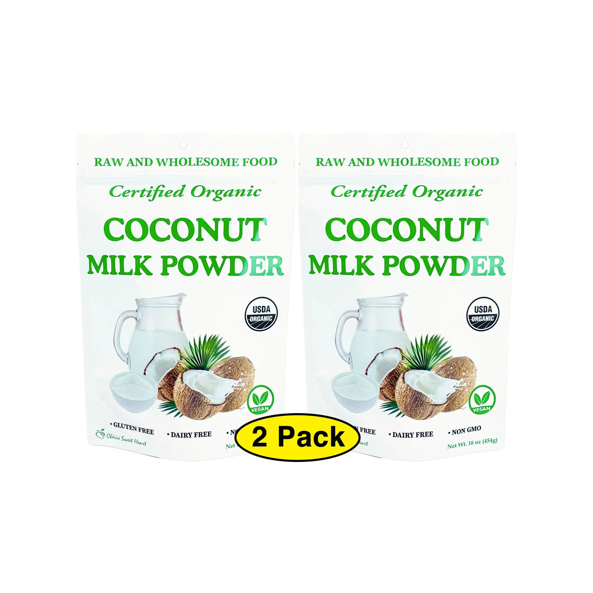 (2 Pack) Organic Coconut Milk Powder Y39432