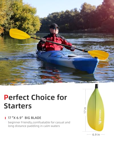 Adjustable Kayak Paddle 210-230 cm Black F44651