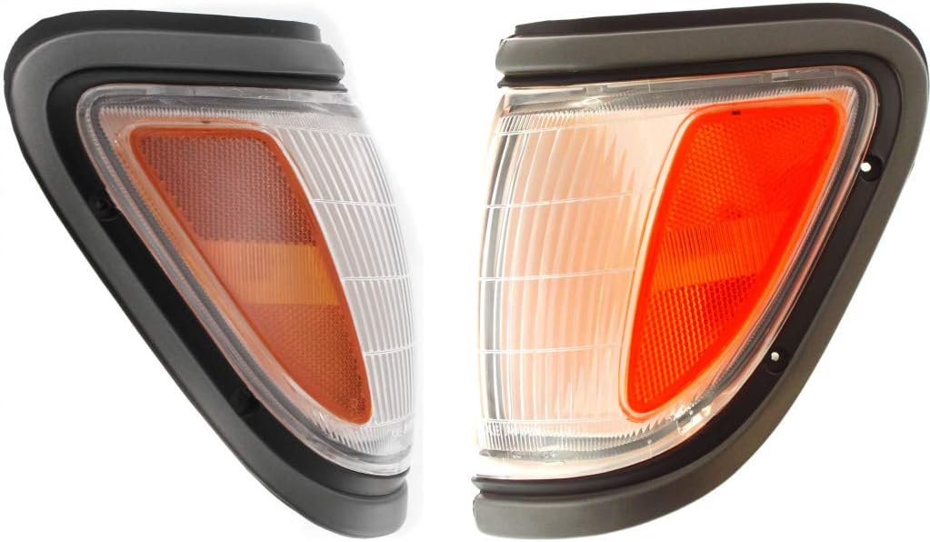 Black Parking/Side Marker Light Assembly Pair S7016