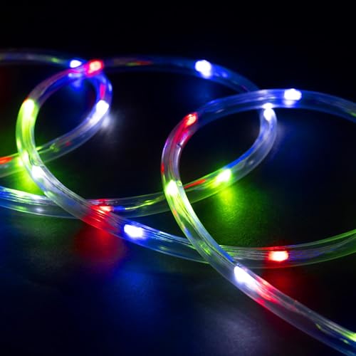 20ft Green LED Rope Light with Remote D13397