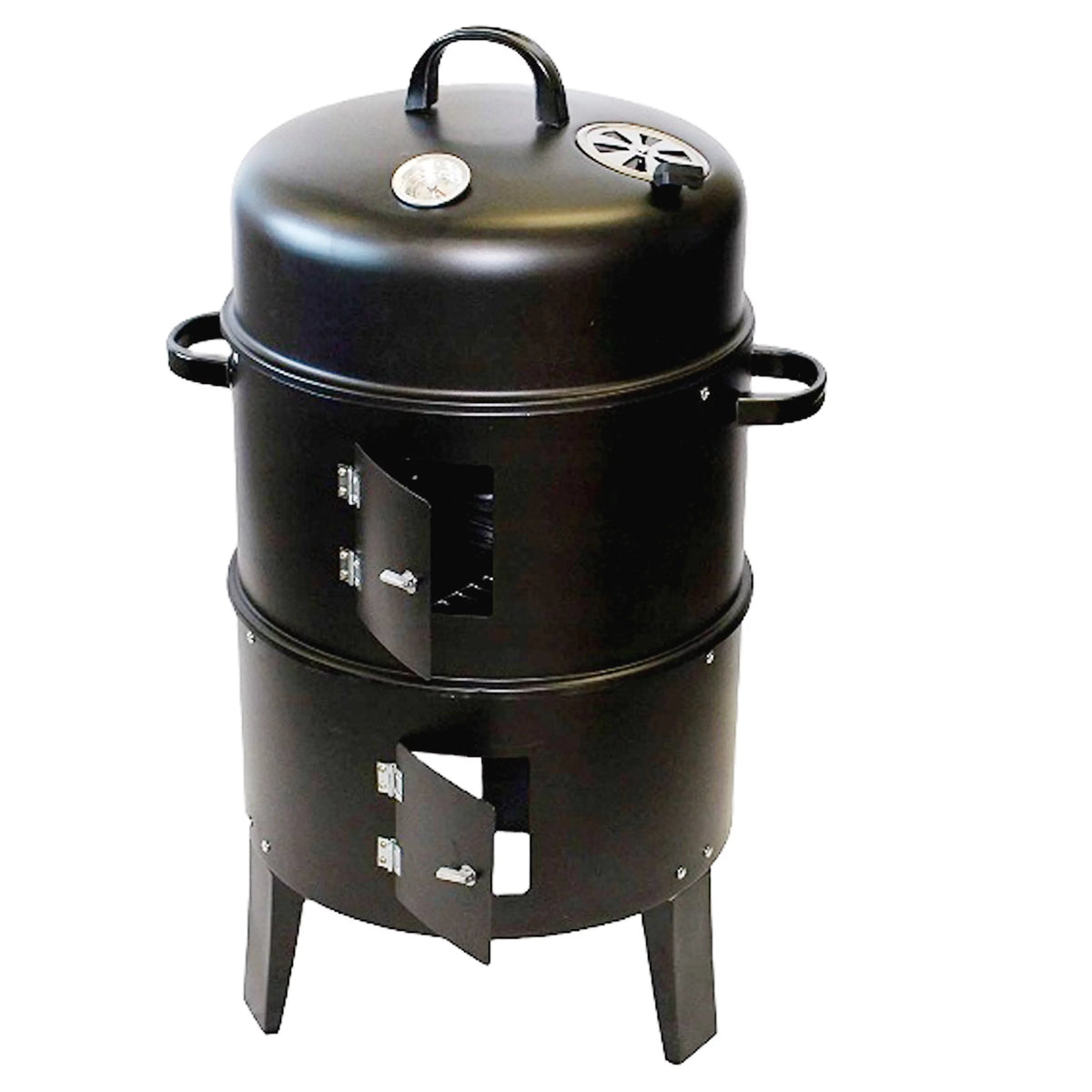 Charcoal BBQ Smoker with Built-in Thermometer W527