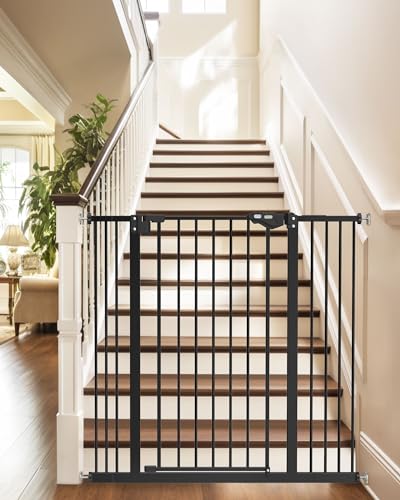 Black Metal Baby Gate 30" Tall G51258