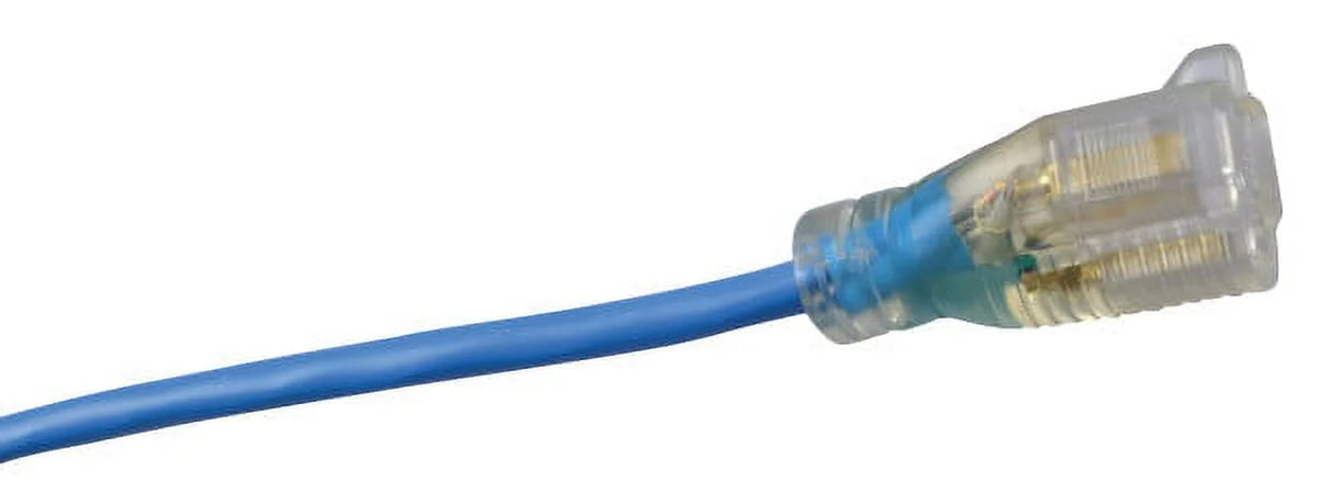 14/3 Sjtw Low-Temp Outdoor Extension Cord With Lighted End, 50-Feet G323