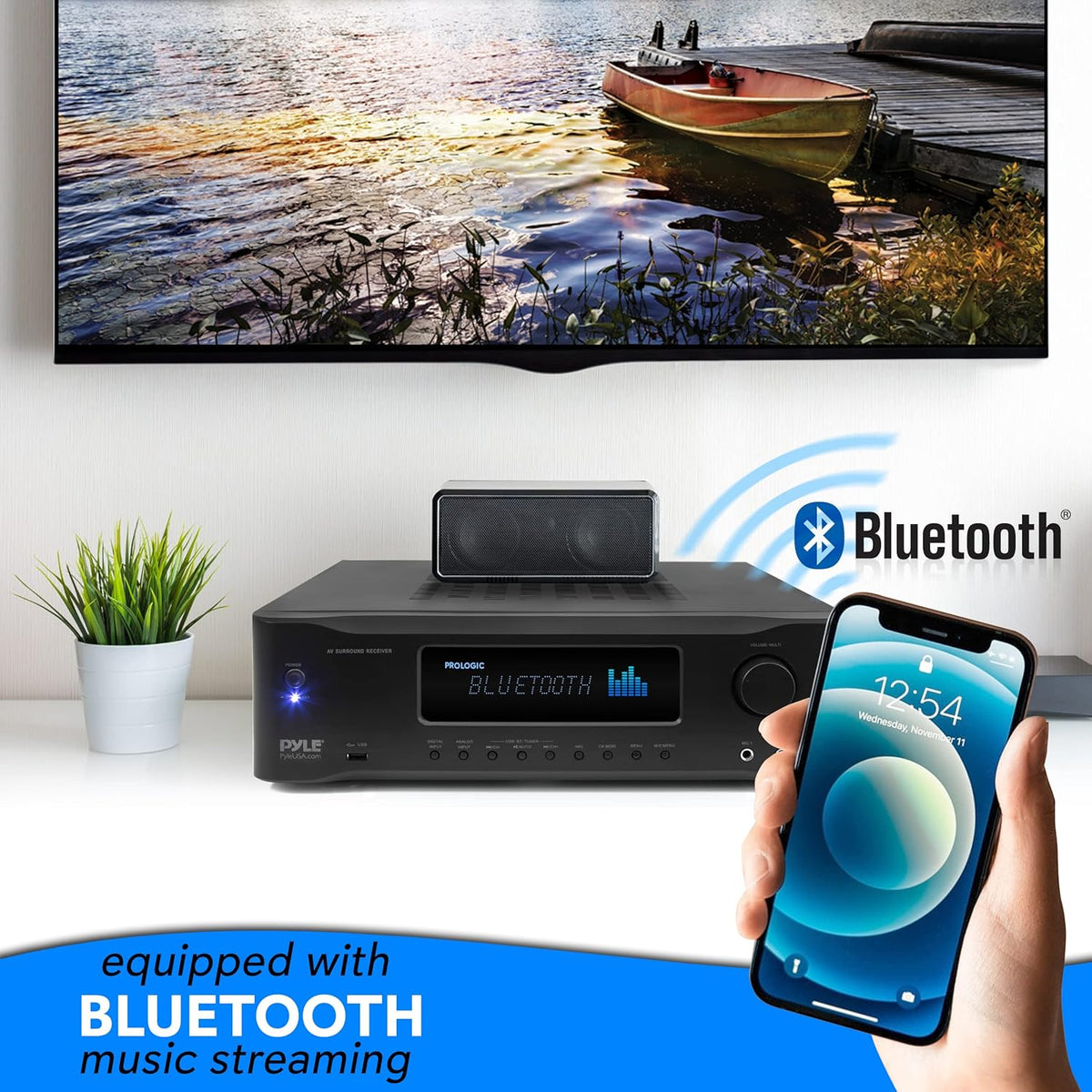 5.2-Channel Bluetooth Stereo Amplifier 1000 Watt M384311
