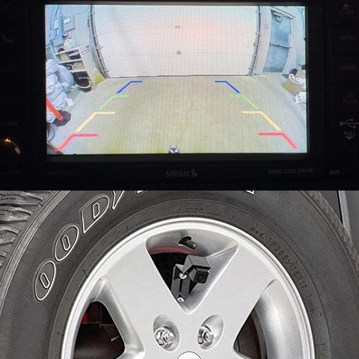 Backup Rear View Spare Tire Mount Camera U81309