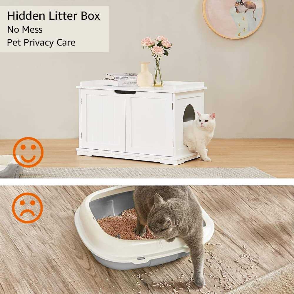 Cat Washroom Bench Litter Box Cover O99173