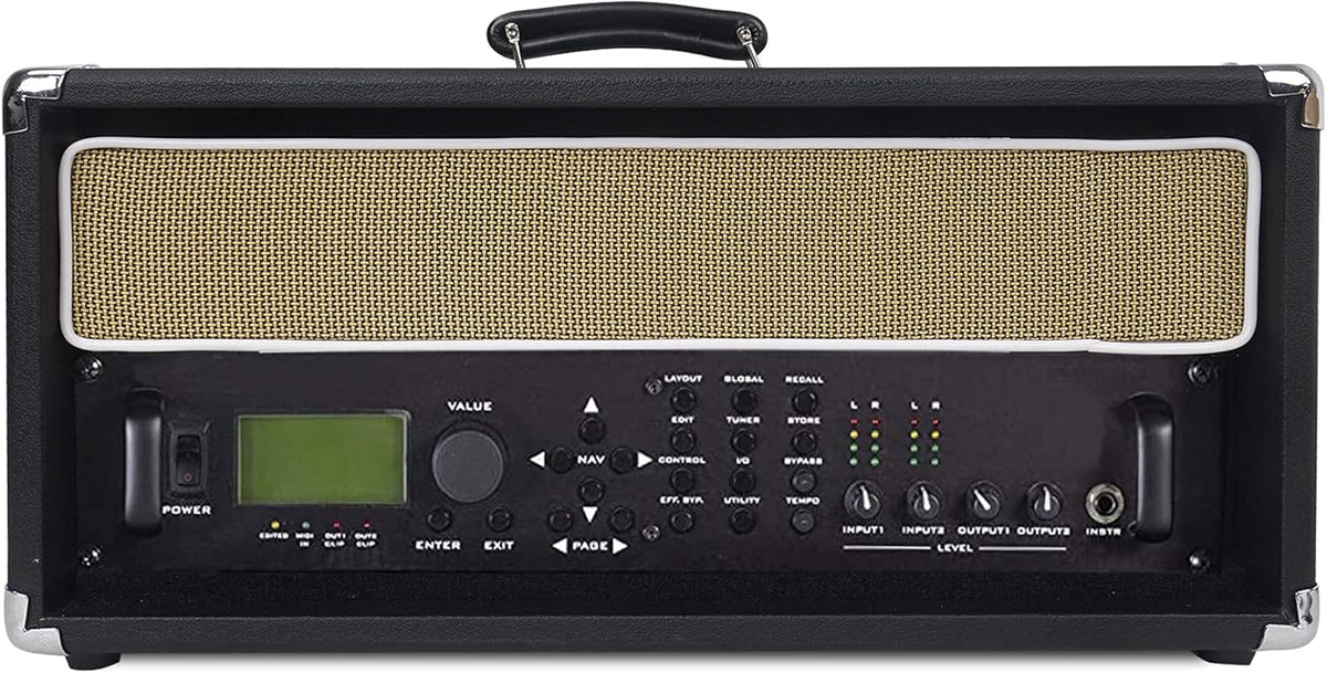 Black 4U Amp Rack Case with Rubber Feet D918264