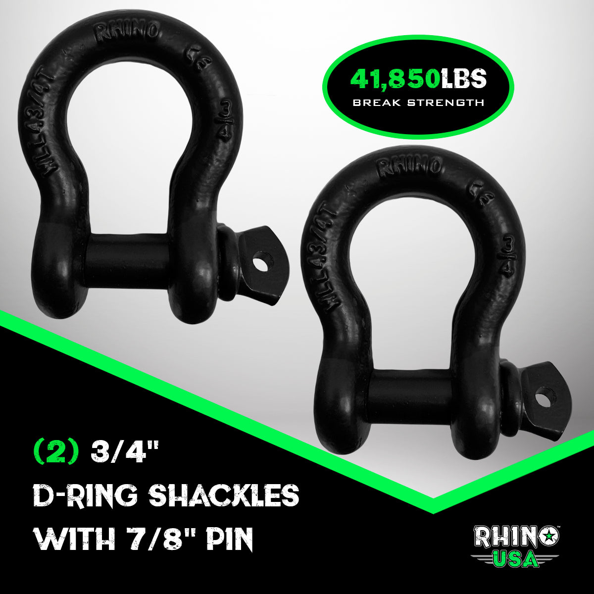 Combo Recovery Tow Strap (30ft) & D Ring Shackles K70493