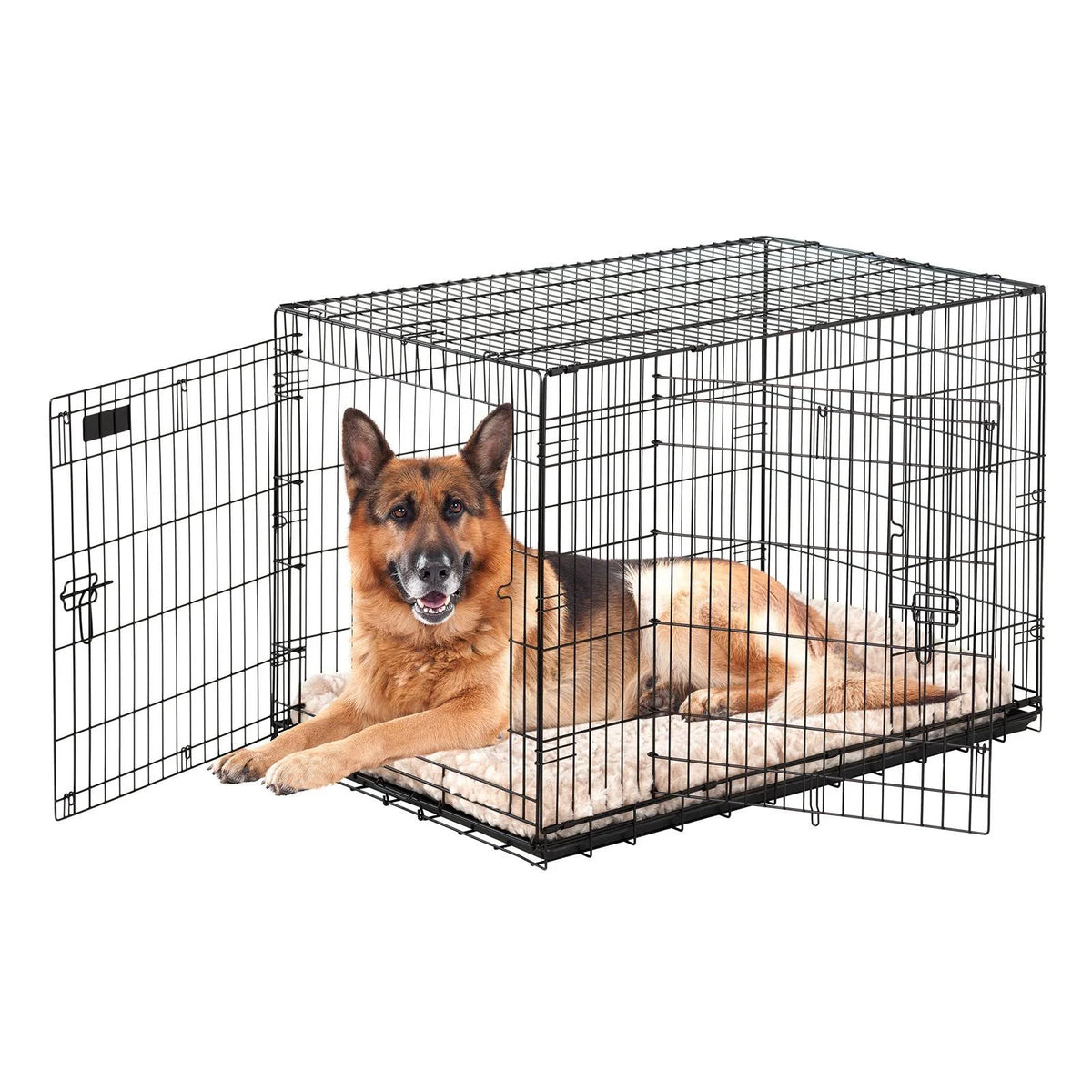36 inch 2-Door Black Dog Crate N740
