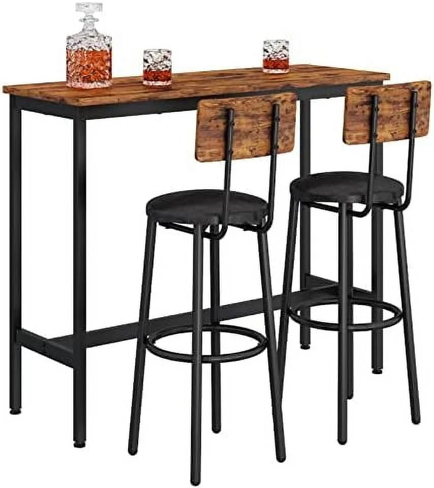 5 Piece Counter Height Dining Table Set with 4 Stools D415384