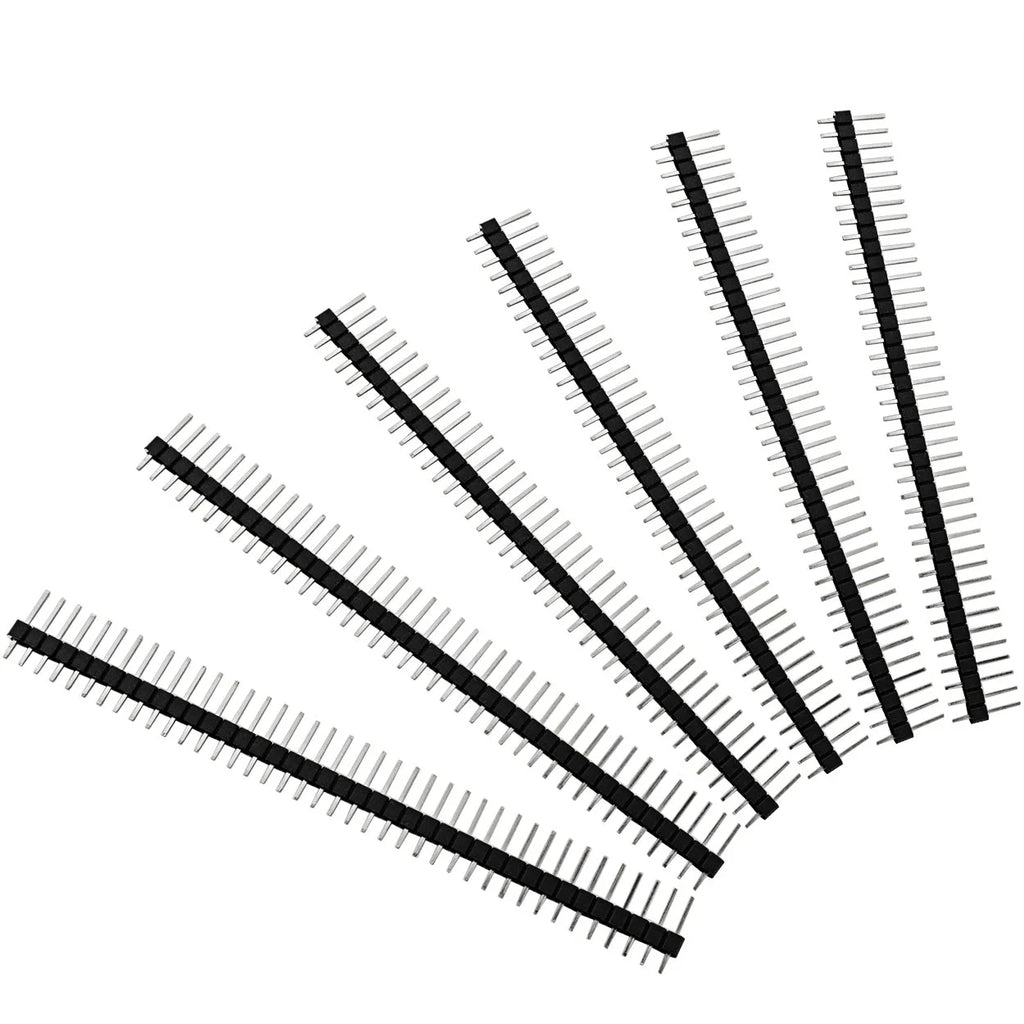 100pcs Male Header Pins Single Row 40 Pin 0.1 Inch 2.54mm Connector P1568