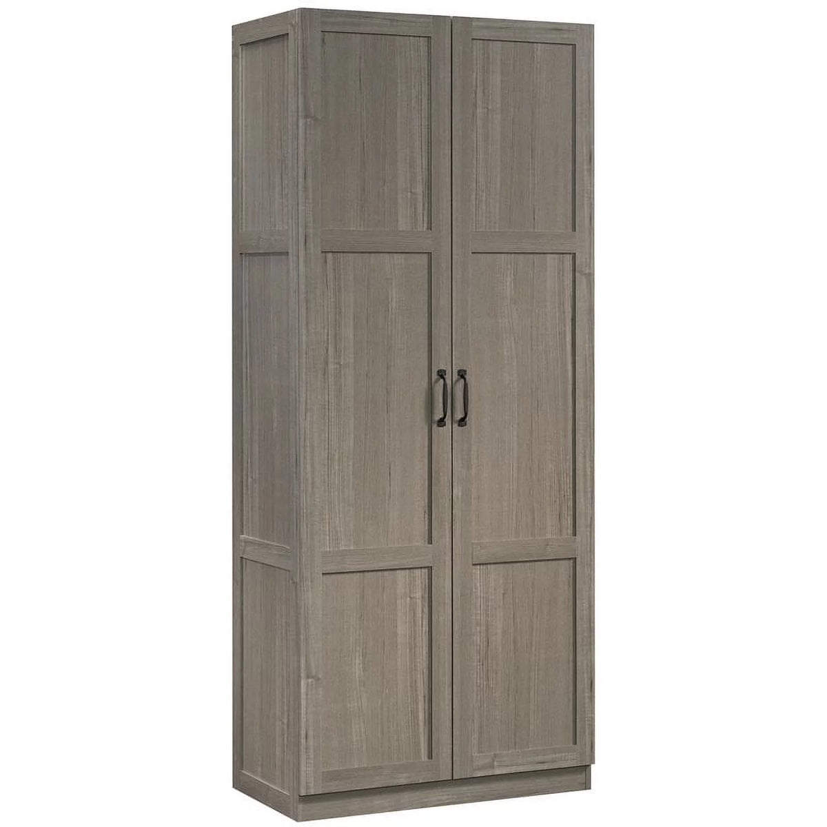 2-Door Modern Engineered Wood Storage Cabinet in Gray T36498
