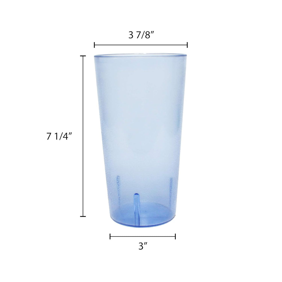 32 oz Stackable Plastic Cup Set of 4 Blue P95473