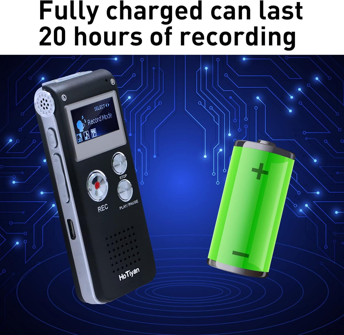 8GB Voice Activated Recorder Pack of 2 Z75575